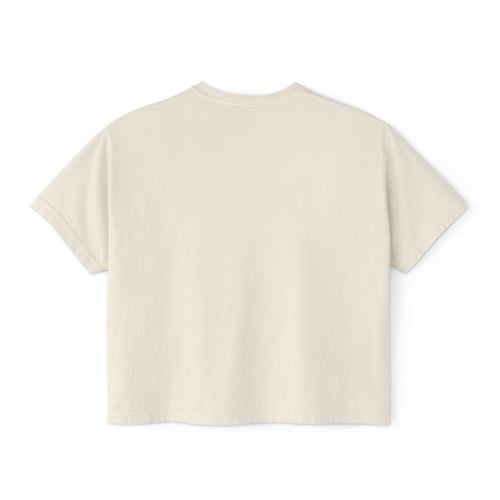 Boxy Tee — "Grass Is Greener Where It's Watered" Floral Graphic